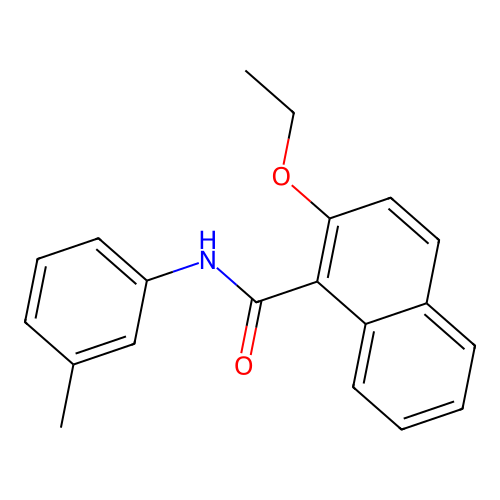 2-ethoxy-N-(3-methylphenyl)-1-naphthamide structure