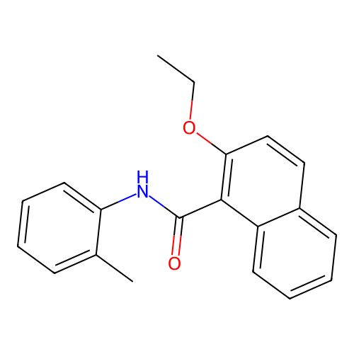 2-ethoxy-N-(2-methylphenyl)-1-naphthamide structure