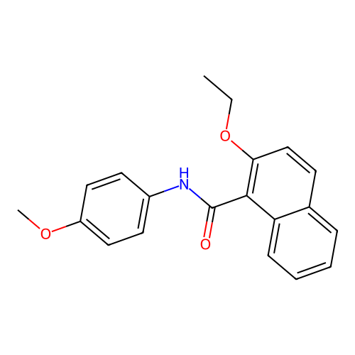 2-ethoxy-N-(4-methoxyphenyl)-1-naphthamide structure