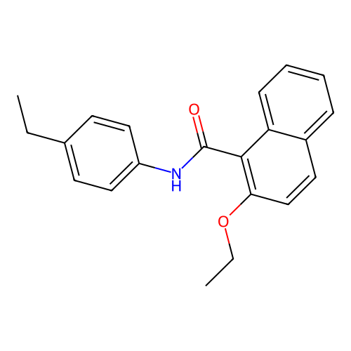 2-ethoxy-N-(4-ethylphenyl)-1-naphthamide structure