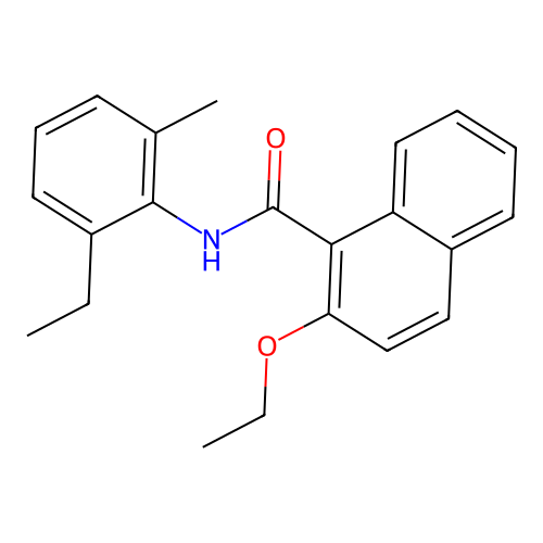 2-ethoxy-N-(2-ethyl-6-methylphenyl)-1-naphthamide structure