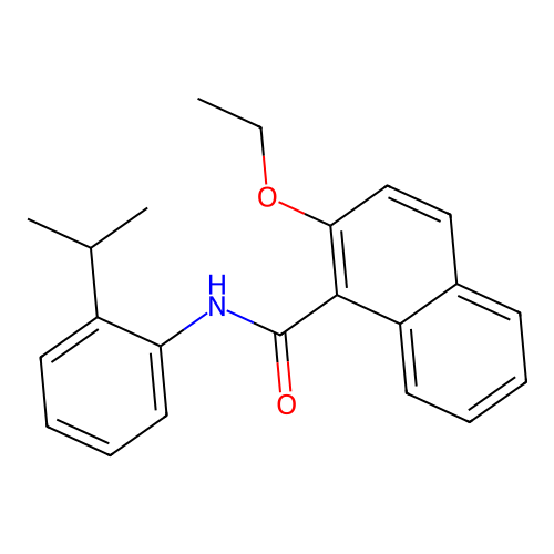 2-ethoxy-N-(2-isopropylphenyl)-1-naphthamide structure