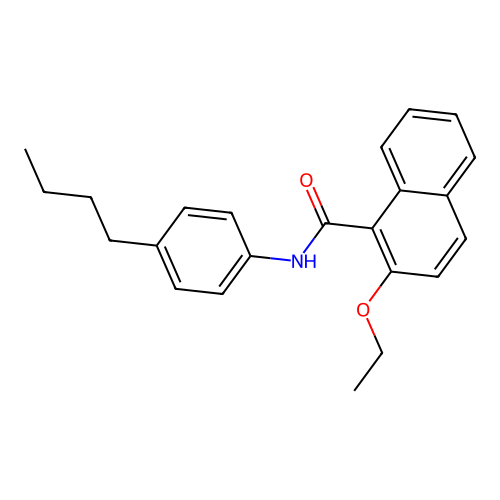 N-(4-butylphenyl)-2-ethoxy-1-naphthamide structure