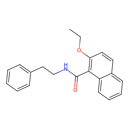 2-ethoxy-N-(2-phenylethyl)-1-naphthamide structure