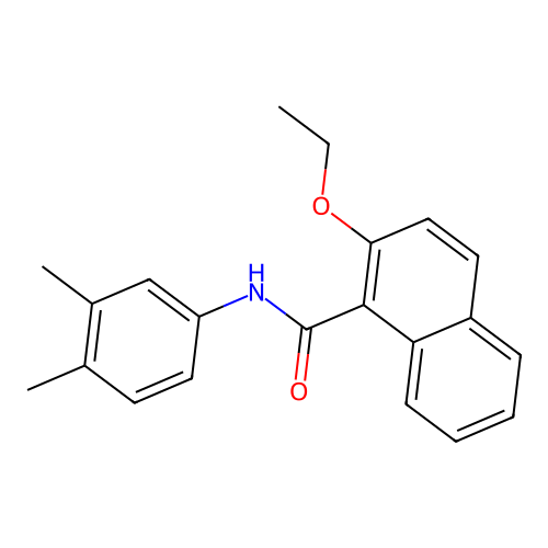N-(3,4-dimethylphenyl)-2-ethoxy-1-naphthamide structure
