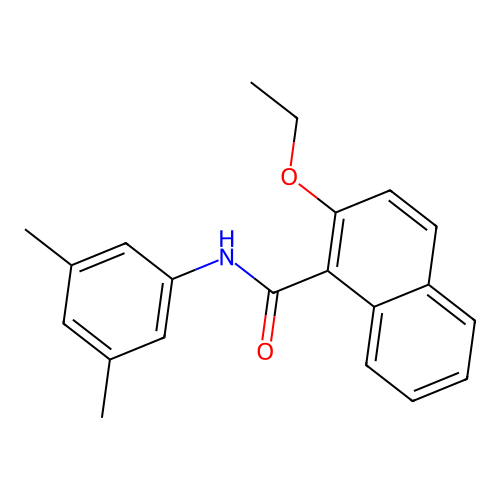N-(3,5-dimethylphenyl)-2-ethoxy-1-naphthamide structure