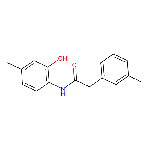 N-(2-hydroxy-4-methylphenyl)-2-(3-methylphenyl)acetamide structure