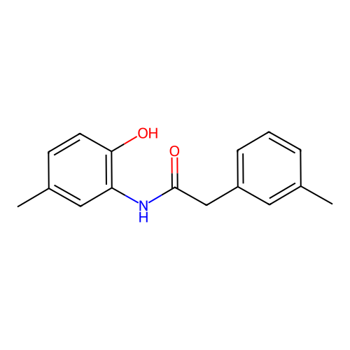 N-(2-hydroxy-5-methylphenyl)-2-(3-methylphenyl)acetamide structure