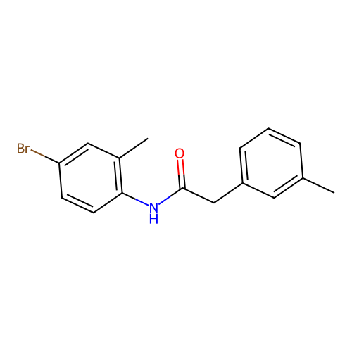 N-(4-bromo-2-methylphenyl)-2-(3-methylphenyl)acetamide structure