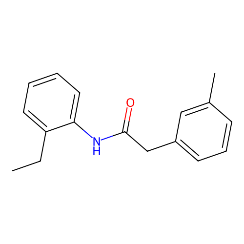 N-(2-ethylphenyl)-2-(3-methylphenyl)acetamide structure