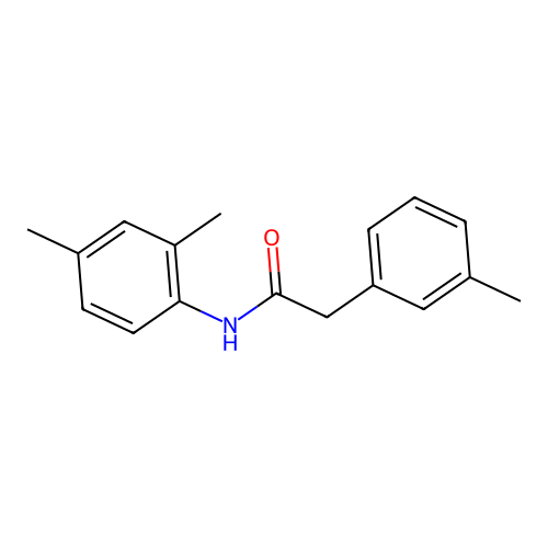 N-(2,4-dimethylphenyl)-2-(3-methylphenyl)acetamide structure