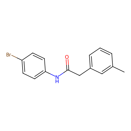 N-(4-bromophenyl)-2-(3-methylphenyl)acetamide structure
