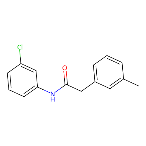 N-(3-chlorophenyl)-2-(3-methylphenyl)acetamide structure