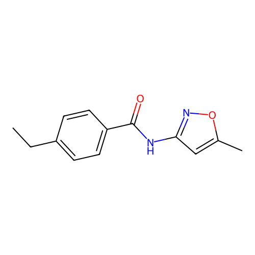 4-ethyl-N-(5-methyl-3-isoxazolyl)benzamide structure