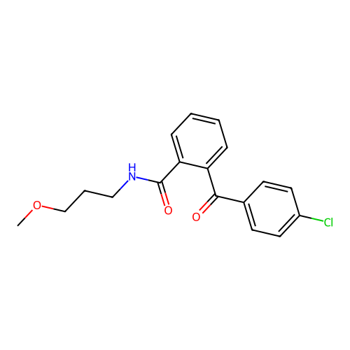 2-(4-chlorobenzoyl)-N-(3-methoxypropyl)benzamide structure