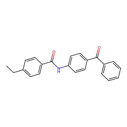 N-(4-benzoylphenyl)-4-ethylbenzamide structure