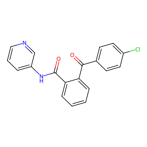 2-(4-chlorobenzoyl)-N-(3-pyridinyl)benzamide structure