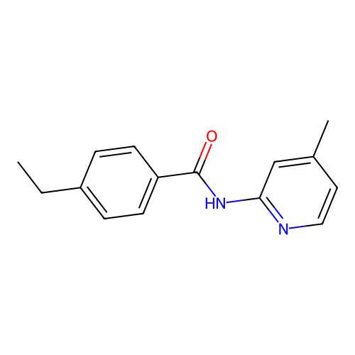 4-ethyl-N-(4-methylpyridin-2-yl)benzamide structure
