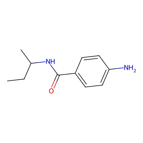 4-amino-N-(butan-2-yl)benzamide structure