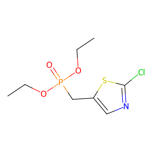 Diethyl (2-chlorothiazol-5-yl)methylphosphonate structure