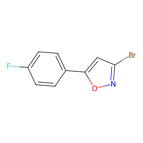 3-Bromo-5-(4-fluorophenyl)isoxazole structure