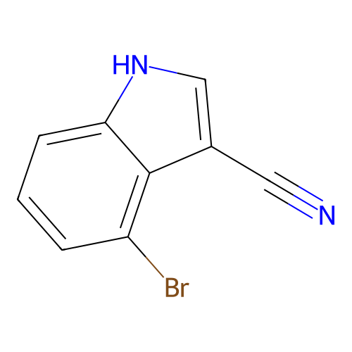 4-Bromo-1H-indole-3-carbonitrile structure