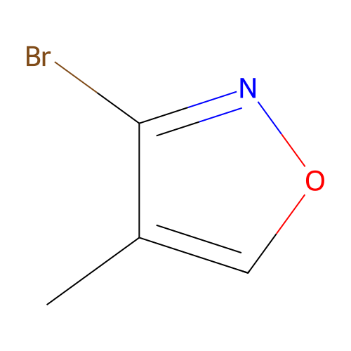 3-Bromo-4-methyl-1,2-oxazole structure