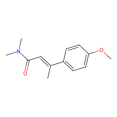 2-Butenamide, 3-(4-methoxyphenyl)-N,N-dimethyl- structure