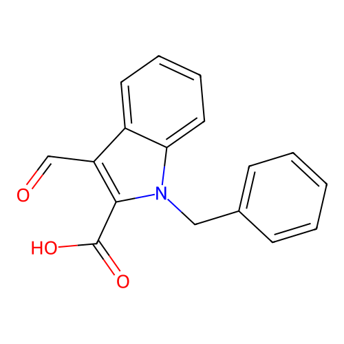 1-Benzyl-3-formyl-1H-indole-2-carboxylic acid structure