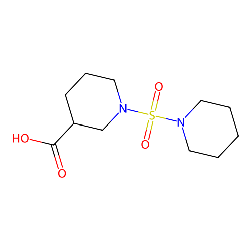 1-(Piperidine-1-sulfonyl)piperidine-3-carboxylic acid structure