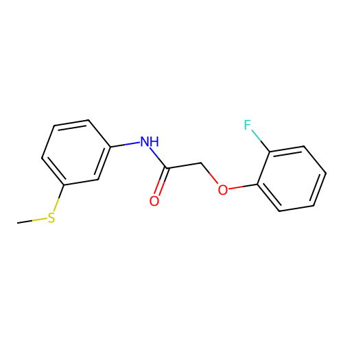 2-(2-fluorophenoxy)-N-(3-methylsulfanylphenyl)acetamide structure