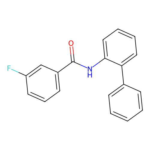 3-fluoro-N-(2-phenylphenyl)benzamide structure