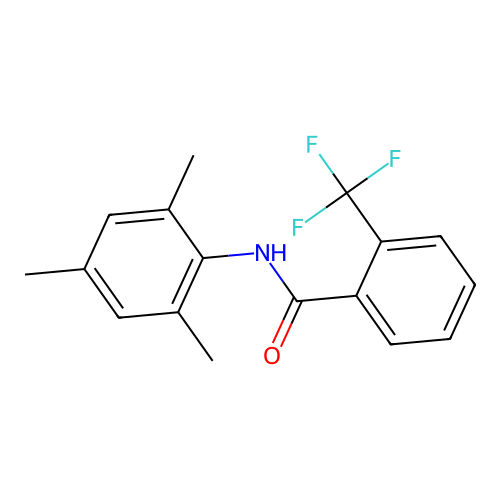N-mesityl-2-(trifluoromethyl)benzamide structure
