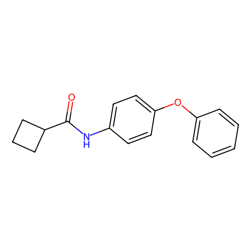 N-(4-phenoxyphenyl)cyclobutanecarboxamide structure