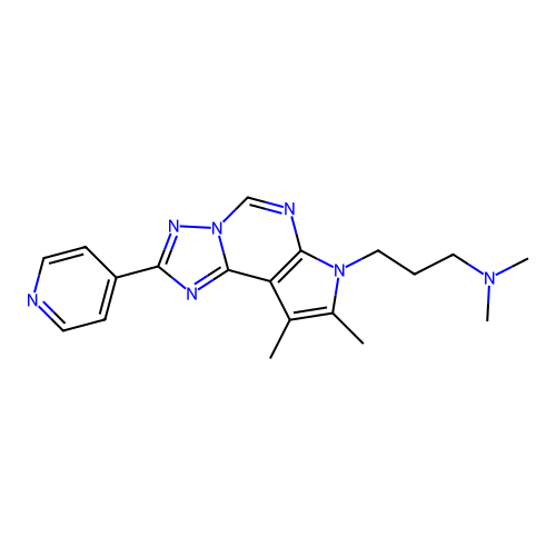 C19H23N7 structure