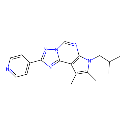 C18H20N6 structure