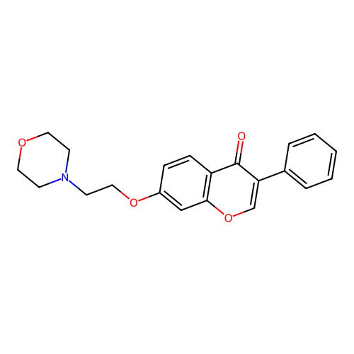 7-(2-Morpholin-4-ylethoxy)-3-phenylchromen-4-one structure