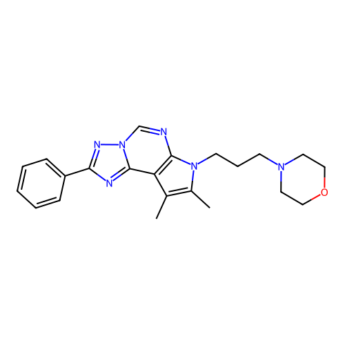 C22H26N6O structure