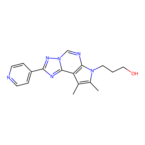 C17H18N6O structure