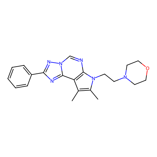 C21H24N6O structure