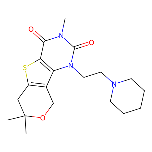 C19H27N3O3S structure