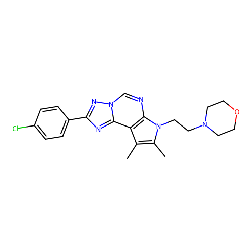 C21H23ClN6O structure