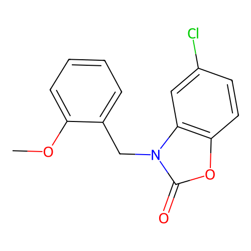 5-chloro-3-(2-methoxybenzyl)benzo[d]oxazol-2(3H)-one structure