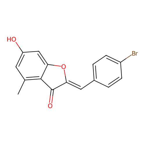 2-[(4-Bromophenyl)methylene]-6-hydroxy-4-methylbenzo[b]furan-3-one structure