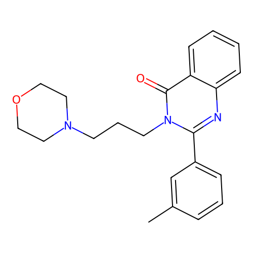 2-(3-Methylphenyl)-3-(3-morpholin-4-ylpropyl)quinazolin-4-one structure