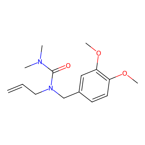 1-Allyl-1-(3,4-dimethoxybenzyl)-3,3-dimethylurea structure