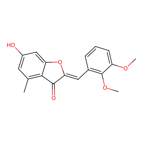 2-[(2,3-Dimethoxyphenyl)methylene]-6-hydroxy-4-methylbenzo[b]furan-3-one structure