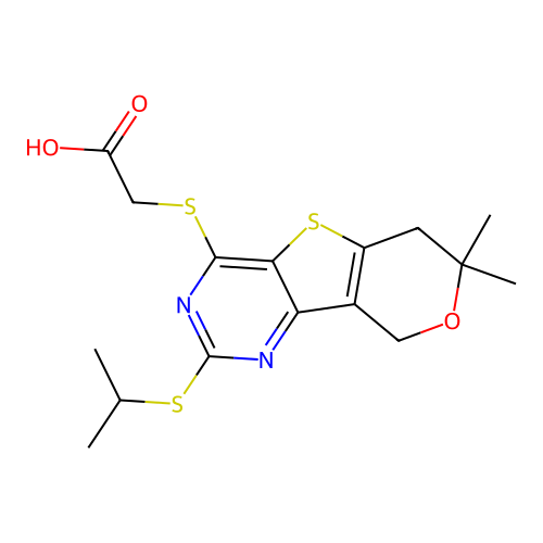 C16H20N2O3S3 structure