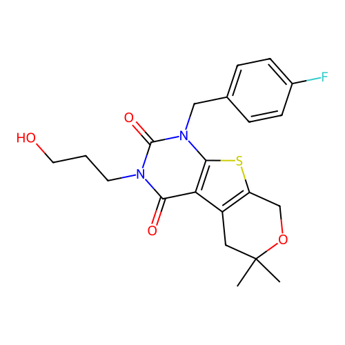 C21H23FN2O4S structure