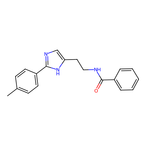 N-{2-[2-(4-methylphenyl)-1H-imidazol-5-yl]ethyl}benzamide structure